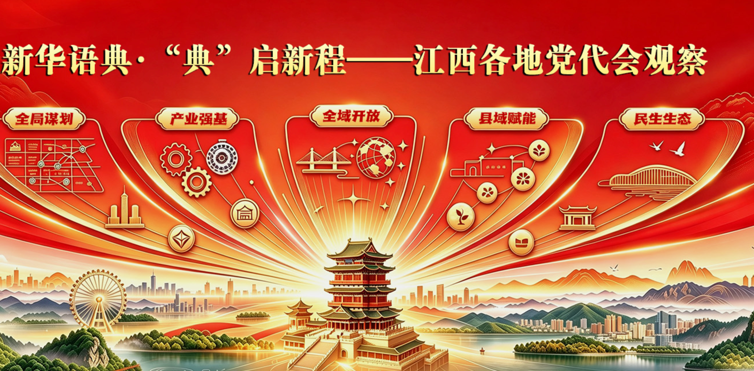 新华语典·“典”启新程丨江西各地党代会观察
