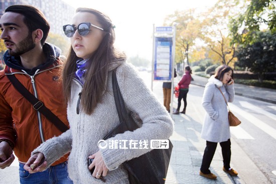 俏洋妞的杭州留学生活 课余时间还要做兼职