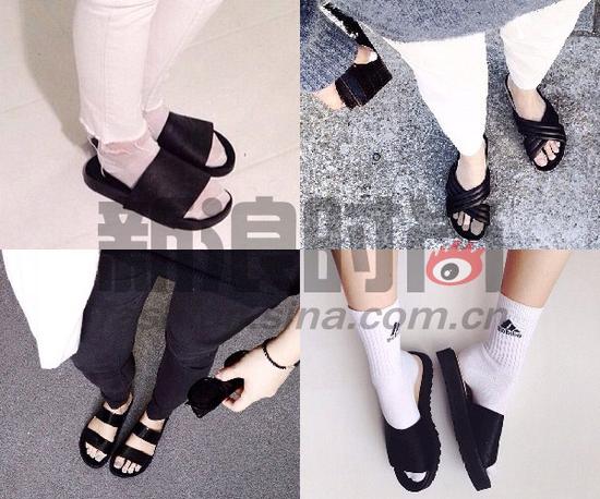 恨天高运动范都out 丑<em>拖鞋</em>称霸时尚圈--新华网