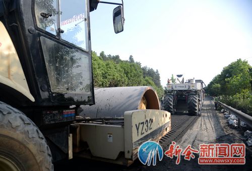 新余:使用世界最先进再生设备修路 污染少