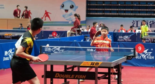 江西省运会青少年部（青少年组）乒乓球比赛落幕